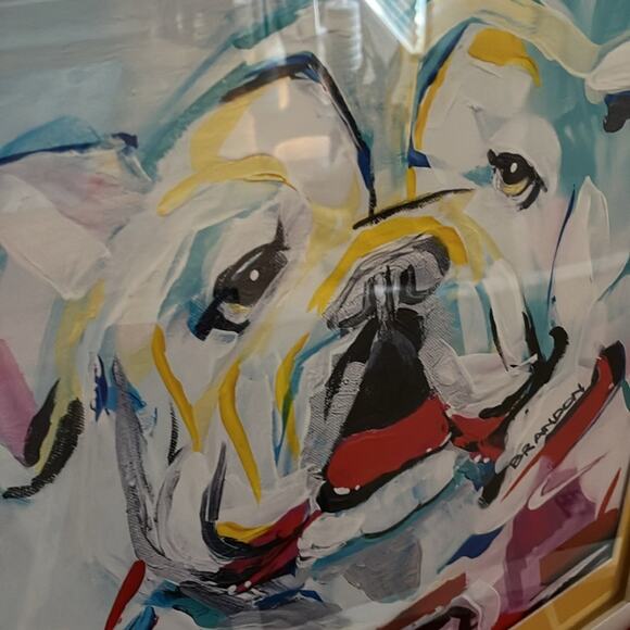 Georgia Bulldogs Framed Print with mat 20 inches width 26 inches height plastic - Picture 5 of 10